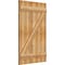 Ekena Millwork Joined Board-n-Batten Shutters w/Z-Bar, Rough Sawn Western Red Cedar, 26 7/8W x 42H, PR RBJ06Z26X042RWR - alternate 5